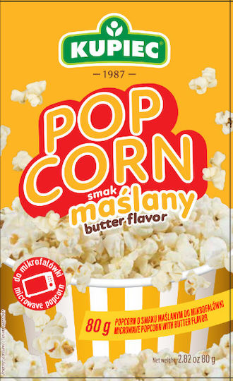 Kupiec Popcorn cu Aromă de Unt 80g