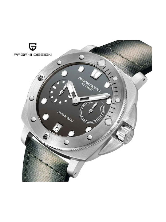 Pagani Design Ceas Barbatesc 41mm Automat cu Curea Textilă Neagră