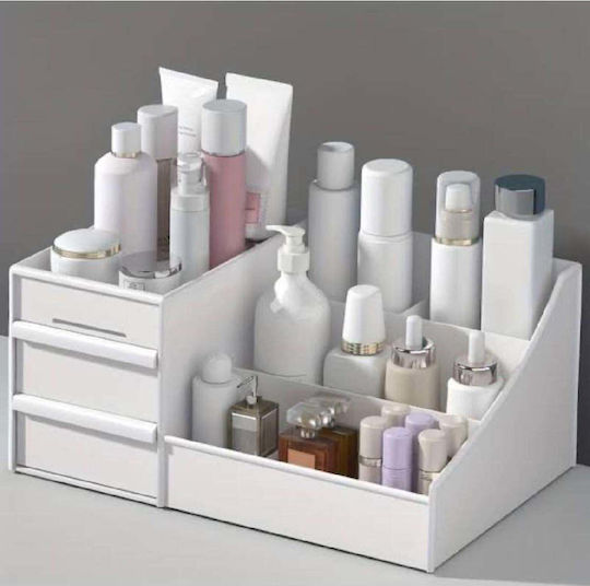 Stewehome Organizer Drawer Makeup Cosmetics Perfume Cream Serum White