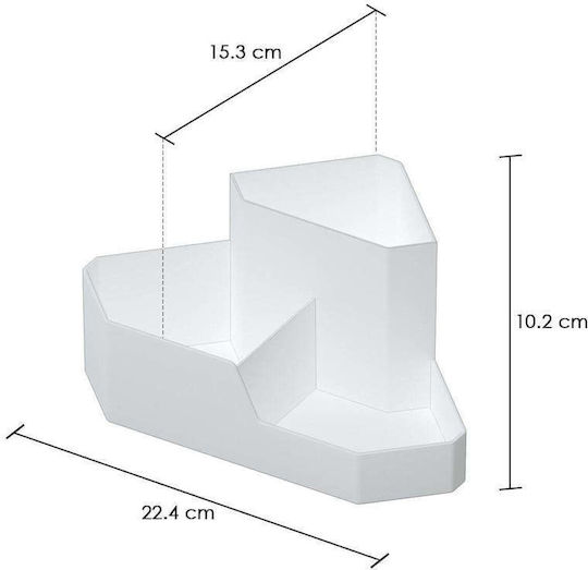 SteweHome Make-up Zubehör Schmuck Organizer Trennwände Kunststoff 2 Stücke Türkis
