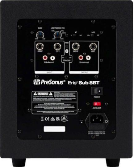 Presonus Eris Sub8 PREERISSUB8BT Wireless Active Subwoofer with 8" Speaker 50W Black