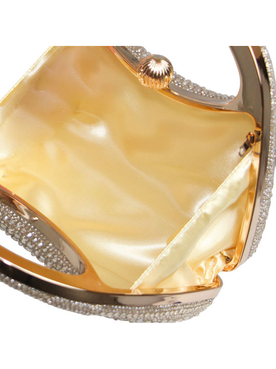 Damentasche Schulter Gold