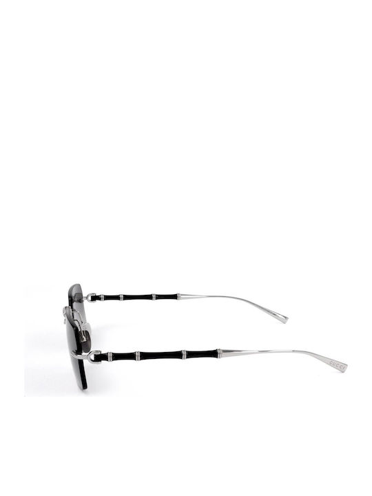 Gucci Unisex Sunglasses with Silver Metallic Frame and Silver Gradient Mirror Lens GG2154S 002