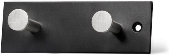 Grekon Metal Wall Hanger 402 with 2 Slots White 14x4cm 1pc