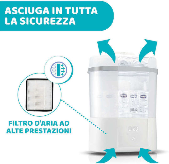 Chicco Βρεφικό Αξεσουάρ Φίλτρο Αποστειρωτή σε Λευκό Χρώμα