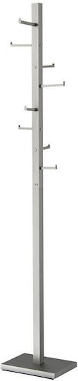 Import Hellas Metallic Coat Rack Black Matt 20x29x173cm