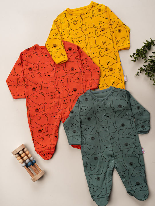 SteweHome 3er Pack SteweHome Baby-Strampler