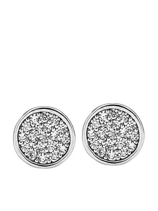 Verame Stud Earrings Made of Silver with Stones