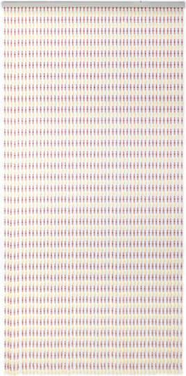 KMT Style Perdea ușă din Plastic Roșu 100x215cm 296431
