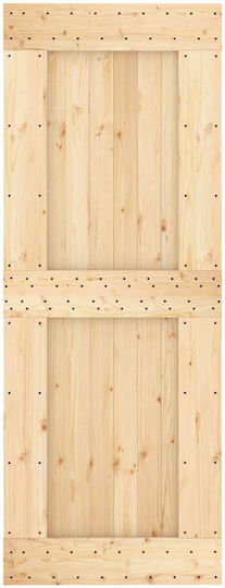 Vidaxl Sliding Door Natural Black 80 x 210 cm