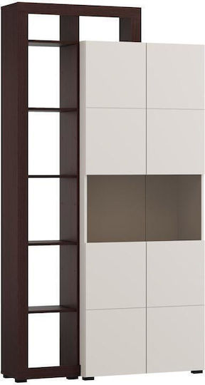 Argyll 2k Vs2 Op Wand Vitrine aus Spanplatte mit Verglasung & Beleuchtung Cashmere 116x35x215cm 11015803