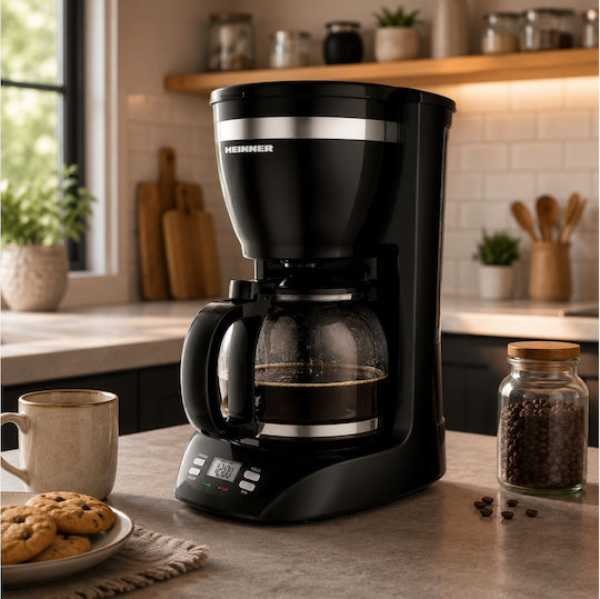 Heinner Προγραμματιζόμενη Καφετιέρα Φίλτρου 900W Black