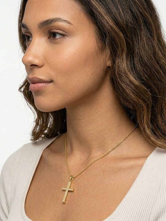 Daskalakis Women's Gold Cross 14K Without Chain