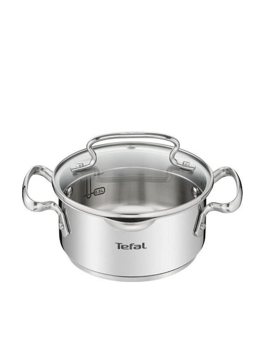 Tefal Duetto+ Комплект съдове за готвене от Неръждаема Стомана Silver 10бр
