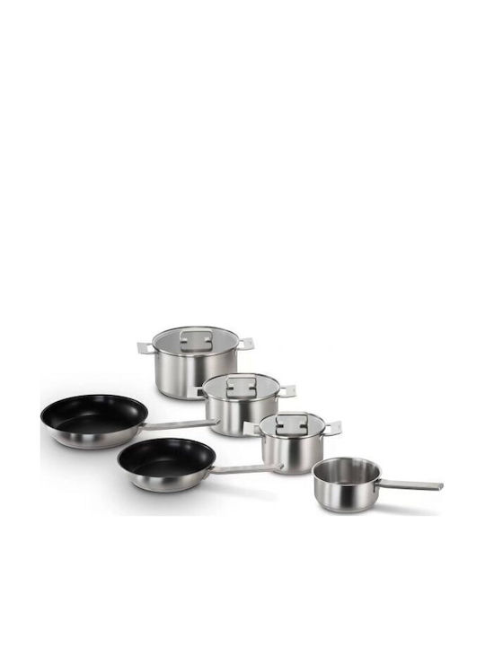Neff Set Vase de Gătit din Oțel Inoxidabil cu Acoperire Antiaderentă 6 Piese