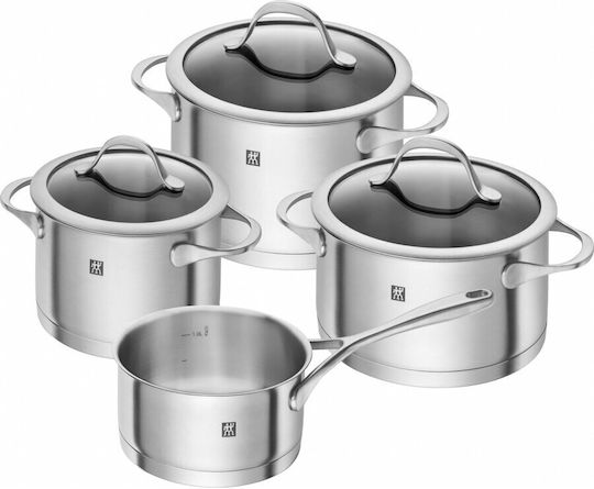 Zwilling J.A. Henckels Essence Комплект Саксии от Неръждаема Стомана Сребрист 5 Части