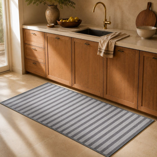 My Home Luxury Rectangular Kitchen Mat 50x80cm SO09-DGR Dark Gray