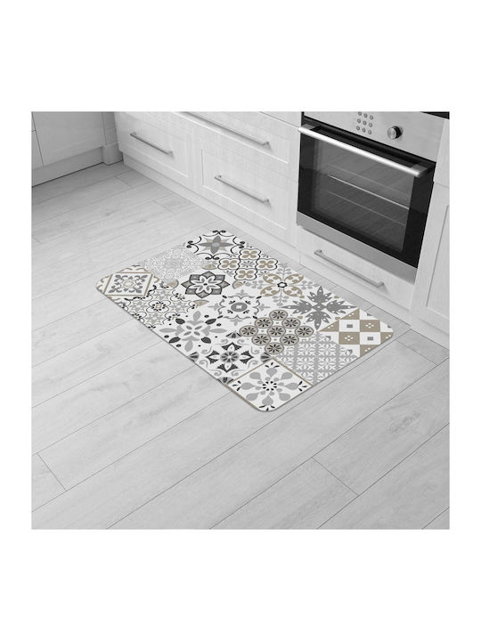 Douceur d'Intérieur Rectangular Kitchen Mat with Anti-slip Underlay Brown 45x75εκ.