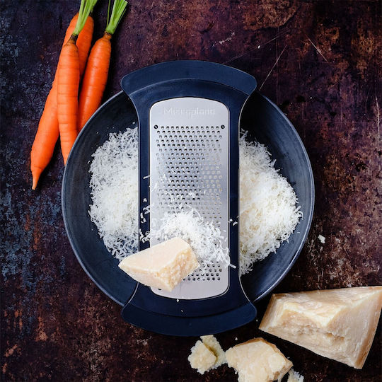 Microplane Τρίφτης Τυριού από Ανοξείδωτο Ατσάλι 21x10.5cm