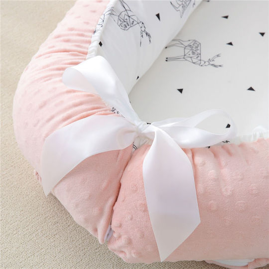 Beauty Home Бебешка възглавница-гнездо Pink 53x88бр