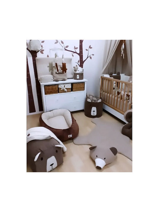 Baby Star Βρεφικό Μαξιλάρι Φωλιά Καφέ