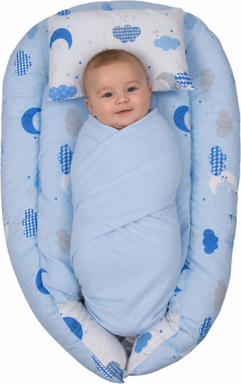 Kamtex Baby Pernă pentru bebeluși în formă de cuib Ciel 40x64buc Kamtex Baby Pernă pentru bebeluși în formă de cuib Ciel 40x64buc