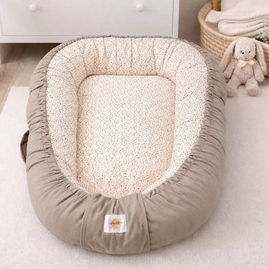 Baby Star Βρεφικό Μαξιλάρι Φωλιά Καφέ 40x75εκ.