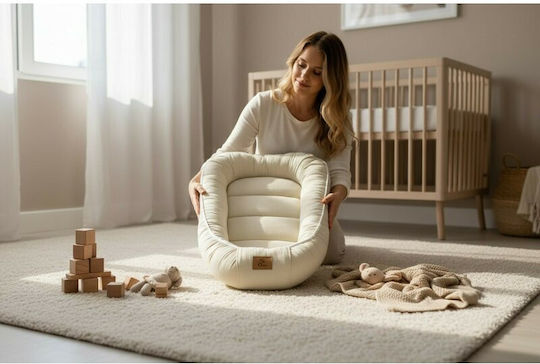 Qmini Perna Pentru Bebelusi Tip Cuib Warm Beige 55x75cm