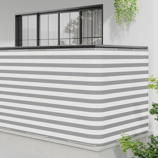vidaXL Gray Shade Divider with PU Coating 1.5x3m 160gr/m²