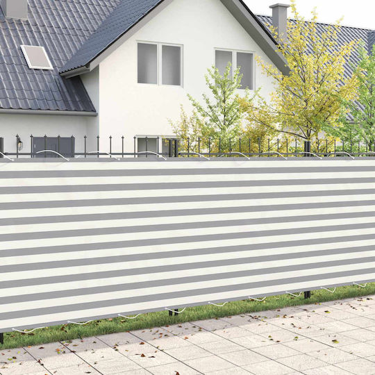 vidaXL Gray Shade Divider with PU Coating 1.5x3m 160gr/m²