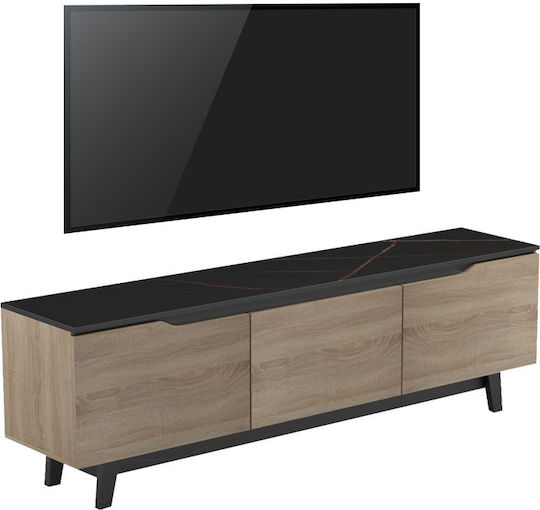 Kasandra Μαύρο Μάρμαρο-sonoma 180x35x48.5εκ. Kasandra Μαύρο Μάρμαρο-sonoma 180x35x48.5εκ.
