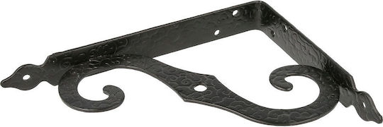 Amig Γωνία Ραφιού από Μέταλλο Μαύρη 150x115mm 201