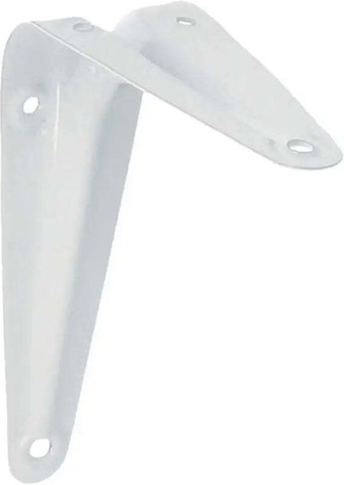 Amig Metallic Corner Shelf White 400x350mm 4421