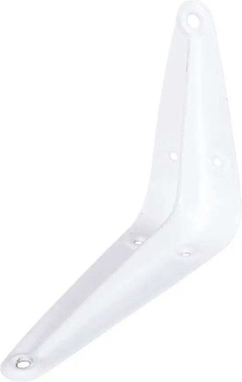 Amig Metallic Corner Shelf White 450x400mm 4424