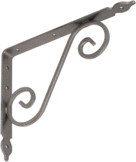 Velano Eckregal aus Metall in Silber Farbe 240x190mm