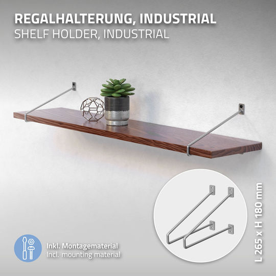 ML-Design Металик Ъглов рафт Син 265x180mm 2pcs 490009793