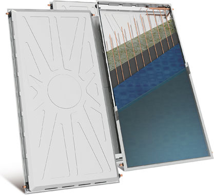 Nobel Classic Solar Water Heater 300lt Inox Double Energy 5.2sq.m Selective
