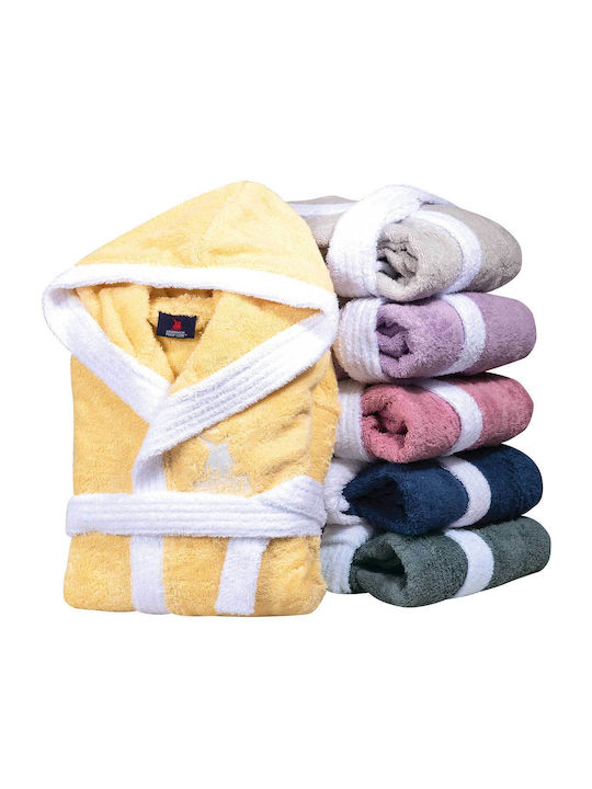 Greenwich Polo Club Kids Bathrobe 8622 Gray Hooded