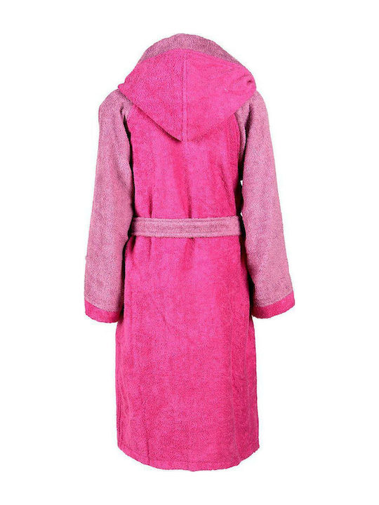 Dimcol Kids Hooded Bathrobe Happy Smile 12 Sky Blue