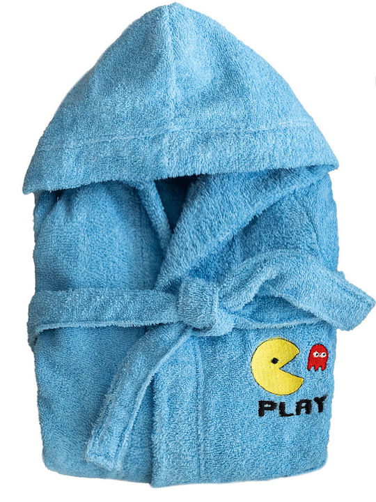 Palamaiki Kids Hooded Bathrobe Aqua