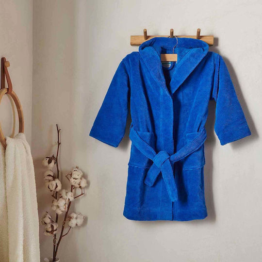 Waverly Kids Bathrobe Blue With Hood Waverly Kids Bathrobe Blue With Hood