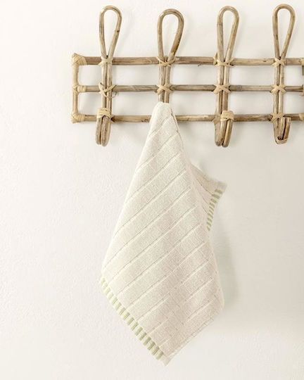 Nima Prima Kitchen Towel Made of 100% Cotton in Beige Colour 40x40cm 2 Pieces