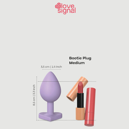 Dream Toys Πρωκτική Σφήνα Medium Μωβ