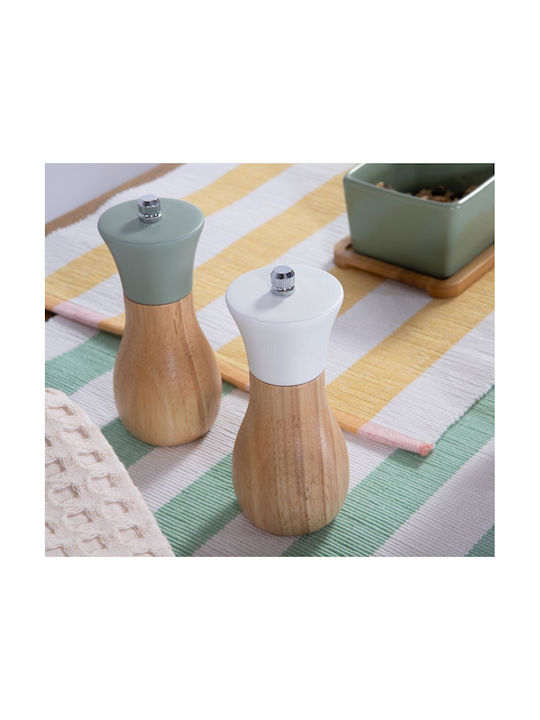 Salt Pepper Mill Flop 6x14 Green Nef-nef Homeware Ceramic Wood