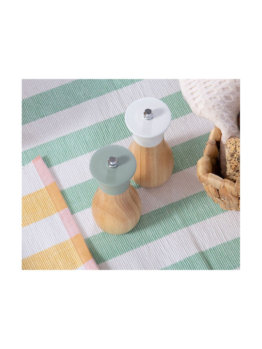 Salt Pepper Mill Flop 6x14 Green Nef-nef Homeware Ceramic Wood