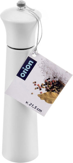 Orion Manual Pepper Mill Wooden in White Color 21.5cm