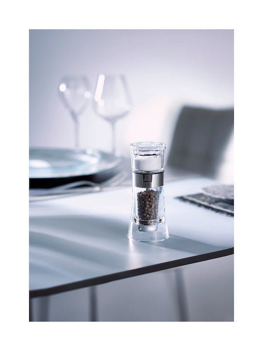 Peugeot Oslo Manual 2 in 1 Plastic Spice Mill 13cm Transparent