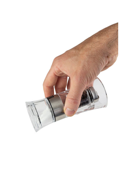 Peugeot Oslo Manual 2 in 1 Plastic Spice Mill 13cm Transparent