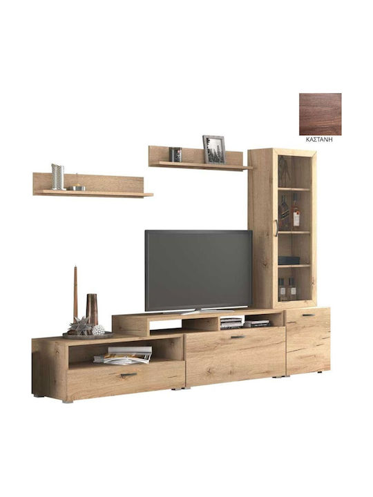 Living Room TV Unit N28 Brown L225xW45cm