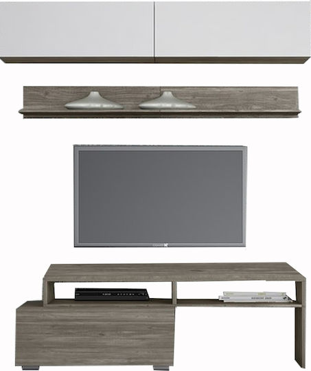 Smart No 3 Living Room TV Unit White L101xW45xH180cm
